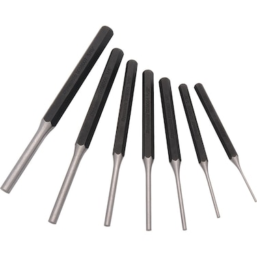Dynamic 7 Piece Pin Punch Set,1/16" - 5/16