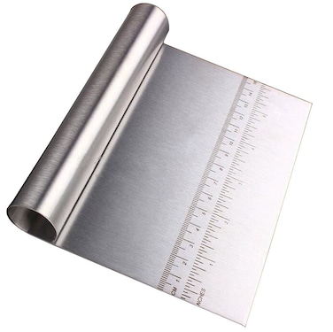 eoocvt Stainless Steel Dough Scraper Cake Pizza Cutter Pastry Bread Separator Scale Knife