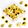 DREMISI 30 Pieces Bee Push Pins Sunflower Push Pins Cute Bee Thumb Tacks Decorative Sunflower Thumbtacks Cork Board Tacks for Photos Wall Maps Bulletin Board Offices Schools Supplies DIY Decoration