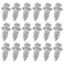 ZZLZX 40PCS Concealed Quick Assembly Cabinet Closet Fastener Double Head Screw Hanger Picture Hanging Nails Small Head Picture Decorative Nail Hook for Drywall, Silver