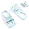heyous 8pcs Aluminum Alloy Hook Frame Back Panel Hook Silver 1.2x0.45 Inch Picture Frame Hanging Bracket