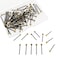 BLLNDX Frame Hangers Nail 60PCS Black Picture Hanger Nails with Brass Head Picture Frame Wall Hanger Nails Knurled Head Nails Picture Hang Solution for Picture Hanging
