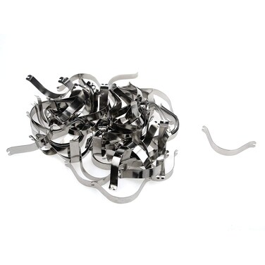Meprotal 100pcs Spring Clips Stainless Steel Picture Frame Spring Retaining Clips for Photo Frame Hanging Tools
