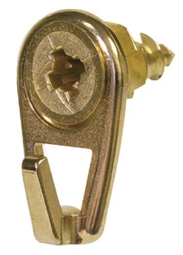 The Hillman Group 122399 Number Walldriller Picture Hook, Brass, Set of 4