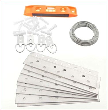 TECH TEAM PICTURE MIRROR Z-BAR HANGER Z CLIP FRENCH CLEAT 4 PAIR of 6" CLEATS HOLDS 25-100 LBS COMPLETE KIT LEVEL INCLUDED