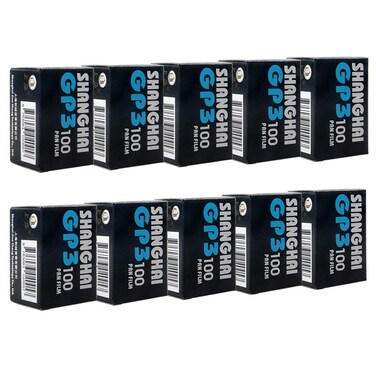 10 Rolls Shanghai Black &amp; White GP3 135 35mm 36EXP ISO 100 B&amp;W B/W Film Auto DX