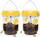 2 Packs Wasp Trap - Solar Powered Bee Trap Outdoor for Yellow Jackets, Hornets and Wasps - Durable Wasp Killer and Bee Killer - Reusable Yellow Jacket Trap and Insect Trap