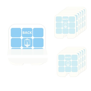 12 Pcs Refills Glue Cards Compatible with Safer Home SH502 and Dynatrap DT3005W 23005 Dot Plug-in Indoor Insect Trap Mosquito Trap Replacement Glue Boards