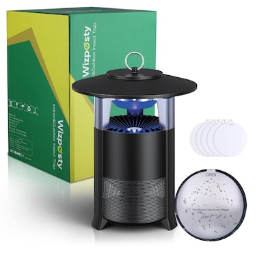 Automatic Mosquito Traps, Triple Capture Gnat Traps for Indoors and Outdoors Half Acre Flying Insect Trap Sucks in Bugs, Natural No Deet, Waterproof IPX4, Lightweight, USB Powered