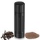 POPWOODS Pepper Grinder Mill, Professional Grade Aluminum Manual Pepper Mill, Refillable High Output Heavy Duty Pepper Grinder with Adjustable Coarseness, Stainless Steel Blade, Lock Button Design