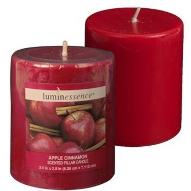 Luminessence Cinnamon Scented Pillar Candle