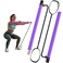 ALAMATA Pilates Bar Kit with Resistance Bands for Home Gym Adjustable Pilates Stick with Straps Portable Workout Stick Exercise Fitness Body Shaping Pilates Stick