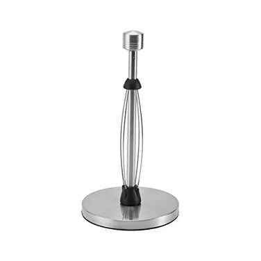 Kamenstein Perfect Tear Low Profile Stainless Steel Countertop Paper Towel Holder, One Handed Pull, No Unraveling, Weighted Base to Prevent Tipping, 13 Inch