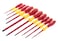 Wiha 32093 Slotted and Phillips Insulated Screwdriver Set, 1000 Volt, 10 Piece