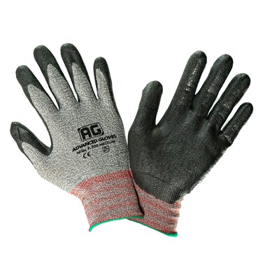 ADVANCED GLOVES &acirc;&euro;&ldquo; NiTex P-200 Nylon Nitrile Gloves, Breathable Nitrile Foam Coated Utility Gloves for Insulated Grip, Grey, 12-Pair, Small