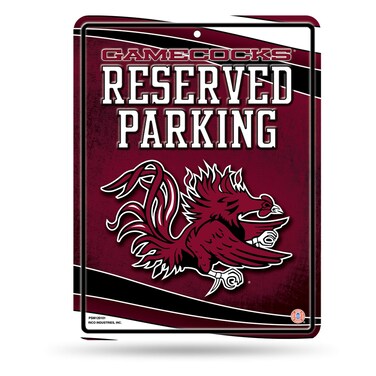 Rico Industries NCAA South Carolina Fighting Gamecocks 8.5-Inch by 11-Inch Metal Parking Sign D&Atilde;&copy;cor