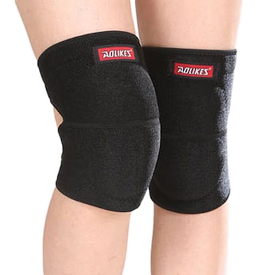 FakeFace Adjustable Protective Sponge Collision Knee Pads for Gardening Sports Volleyball Skateboard Roller Skate