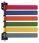 Omnimed 291716A Exam Room Flag Systems, 8"/6 Flag System