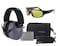 TITUS 3 Series - 37 NRR Noise Reduction Hearing Protection &amp; G1 Bold Classic Z87.1 Glasses Combos (Black, Yellow)