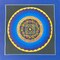 QT Om Vajra Chakra Mantra Thangka, 100% Hand Painting on Cotton Cloth Canvas Sacred Thangka Illuminated Manuscript Thanka for Good Luck Tibetan Wall Decoration Painting Handmade In Nepal