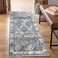 Bloom Rugs Caria Washable Non-Slip 10 ft Runner - Beige/Olive Traditional Runner for Entryway, Hallway, Bathroom, and Kitchen - Exact Size: 2'6" x 10'