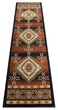 Native American Rug Runner 2 Feet X 7 Feet 3 Inch Black Bellagio 357