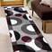 Rugshop Modern Circles Carpet Easy Maintenance for Home Office,Living Room,Bedroom,Kitchen Soft Runner Rug 2' x 10' Burgundy