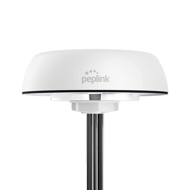 Peplink Cellular and WiFi Antenna Mobility 42G   5G/LTE Ready 2x2 MIMO Dual Band (2.4GHz &amp; 5GHz) External Router Computer Networking Antenna System with GPS Receiver   Robust IP68   SMA   16ft, White