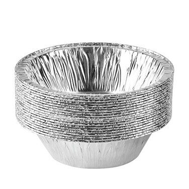 PLASTICPRO 6'' Inch Round Tin Foil Cake Pans Disposable Aluminum, Freezer &amp; Oven Safe - For Baking, Cooking, Storage, Roasting, &amp; Reheating, Pack of 20