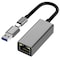 USB Ethernet Adapter USB C Hub for Mac Tablets PC, Ethernet Adapter to USB-C Laptop 1 Gigabit for MacBook Pro/Air Surface, USBC Hub Dongle Compatible for Thunderbolt 3/4 to RJ45 Network100/1000Mbps