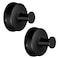 JOMOLA 2PCS Stainless Steel Suction Cup Hook Bathroom Towel Holder Utility Shower Hooks Hanger for Towel Storage Kitchen Utensil Vacuum Suction Cup Hooks, Matte Black
