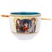 Silver Buffalo Harry Potter Trio Anime Style Ceramic Ramen Noodle Rice Bowl with Chopsticks, Microwave Safe, 20 Ounces