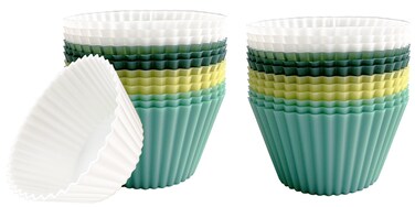 Silicone Baking Muffin Cups Cupcake Liners 24 Pack Non-stick Reusable Cupcake Molds