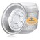 Fonteme Aluminum 7 Inch Round Foil Cake Pans with Plastic Lids &acirc;&euro;&ldquo; 50 Pack Pie Pans   BPA-Free, Freezer &amp; Oven Safe,