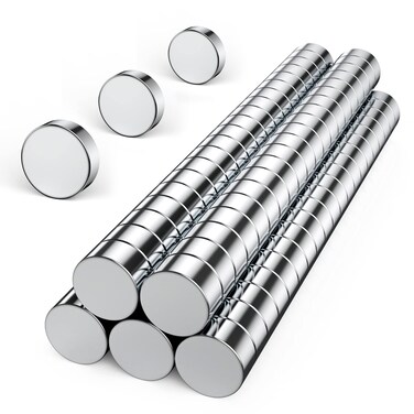 Round Refrigerator Magnets, 100PCS 6&times;3MM Small Strong Fridge Magnets, Office Magnets, Whiteboard Magnets, Durable Mini Magnets