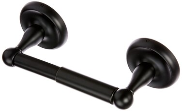 Delaney Hardware 590004 500 Series Black Toilet Paper Holder, Matte Black Toilet Paper Holder, Black Toilet Paper Holder Look