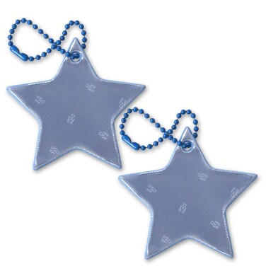 funflector Safety Reflector - Star - Blue - 2-Pack