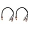 Sydien 2Pcs 12 Inch RCA Splitter 1 Male 2 Female Nylon Braided RCA Y Cable RCA Y Splitter Audio Video Adapter Cable