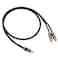 JORZOR Audiophile RCA to 2RCA Subwoofer Cable,1 RCA Male to 2 RCA Male Audio Cable RCA Y-Adapter,Oxygen-Free Copper,Nylon Braided Jacket (5M(16.5FT)) (RANHANG1)