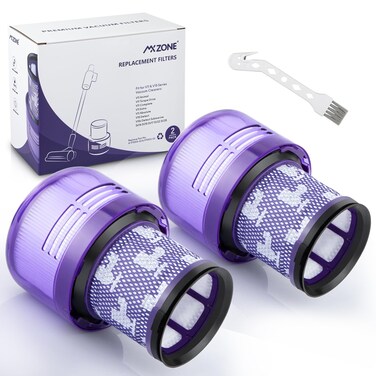 MXZONE Vacuum Filter Replacement for Dysonn V11 Torque Drive V11 Animal V11 Complete V11 Extra V15 Detect V15s Detect Submarine Vacuums. Compare to Part 970013-02, 2 Pack