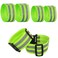 mufew Reflective Bands for Arm,Wrist,Ankle,Leg,High Visibility Reflective Gear Safety Reflctive Straps for Night Walking,Running and Cycling.(6 PCS)