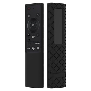 JCMOYUTY AH81-15047A Remote Cover for Samsung Soundbar HW-Q60C HW-B650 HW-C450 HW-Q60B AH81-15439A Q990C Remote Case Silicone Protector Green Glow in Dark