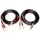 CESS-024-6f Speaker Cable with RCA Plug to 4mm Banana Plug, Pure Copper Gold-Plated Connectors, 400 Strands Tinned Copper Wire, Soft Silicone Rubber Cable (14AWG 6 Feet)