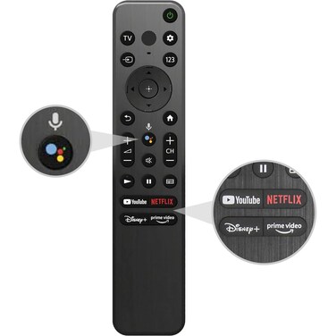 Voice Remote Replacement for Sony TV Remote, for Sony Smart TVs and Sony Bravia TVs, for All Sony 4K UHD LED LCD HD Smart TVs