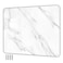 9.5 inches x 6.5 inches Stainless Steel Plate for Magnets, 3M Adhesive Back, Mounting Screws, Ideal for Magnetic Shelf, Spice Holders, Fridge Magnets. Mount Anywhere! (Carrara Marble, 1 Pack)