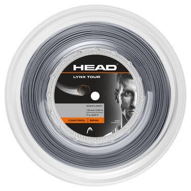 HEAD Unisex &acirc;&euro;&ldquo; Adult's Lynx Tour Reel Tennis String, Grey, 16