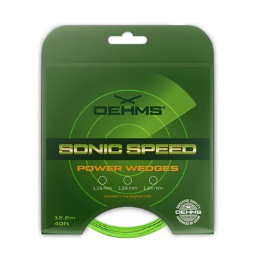 OEHMS Sonic Speed Power Wedges   12m (40ft) Set   Grooved Co-Poly Tennis Racket String   &Atilde;&tilde; 1.24mm (17)