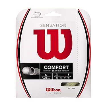 Wilson Sensation 17 Tennis String - 200m Reel, White