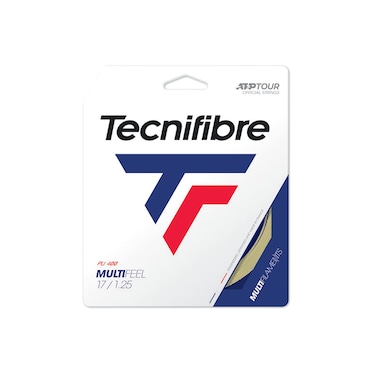 Tecnifibre Unisex &acirc;&euro;&ldquo; Adult's MULTIFEEL 1.25 Tennis Strings, Natural, 1.25 mm