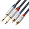 tisino RCA to 1/4 Cable, Dual RCA to Dual 1/4 inch TS Stereo Audio Interconnect Cable Patch Cords - 3.3 feet